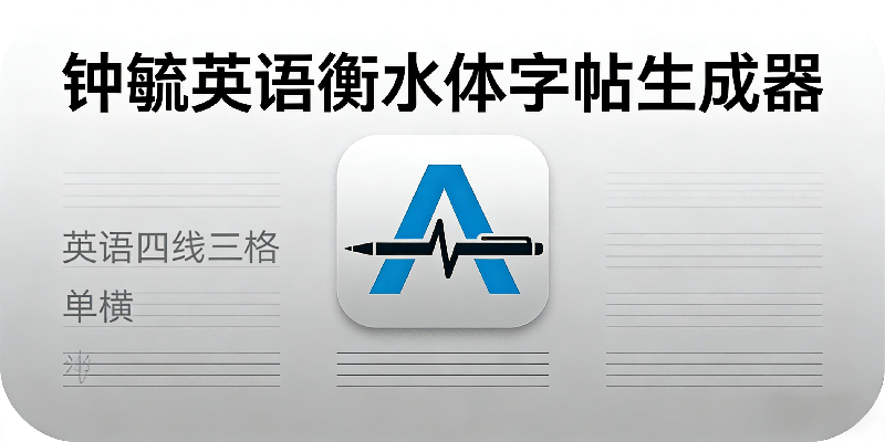 钟毓衡水体字帖生成器